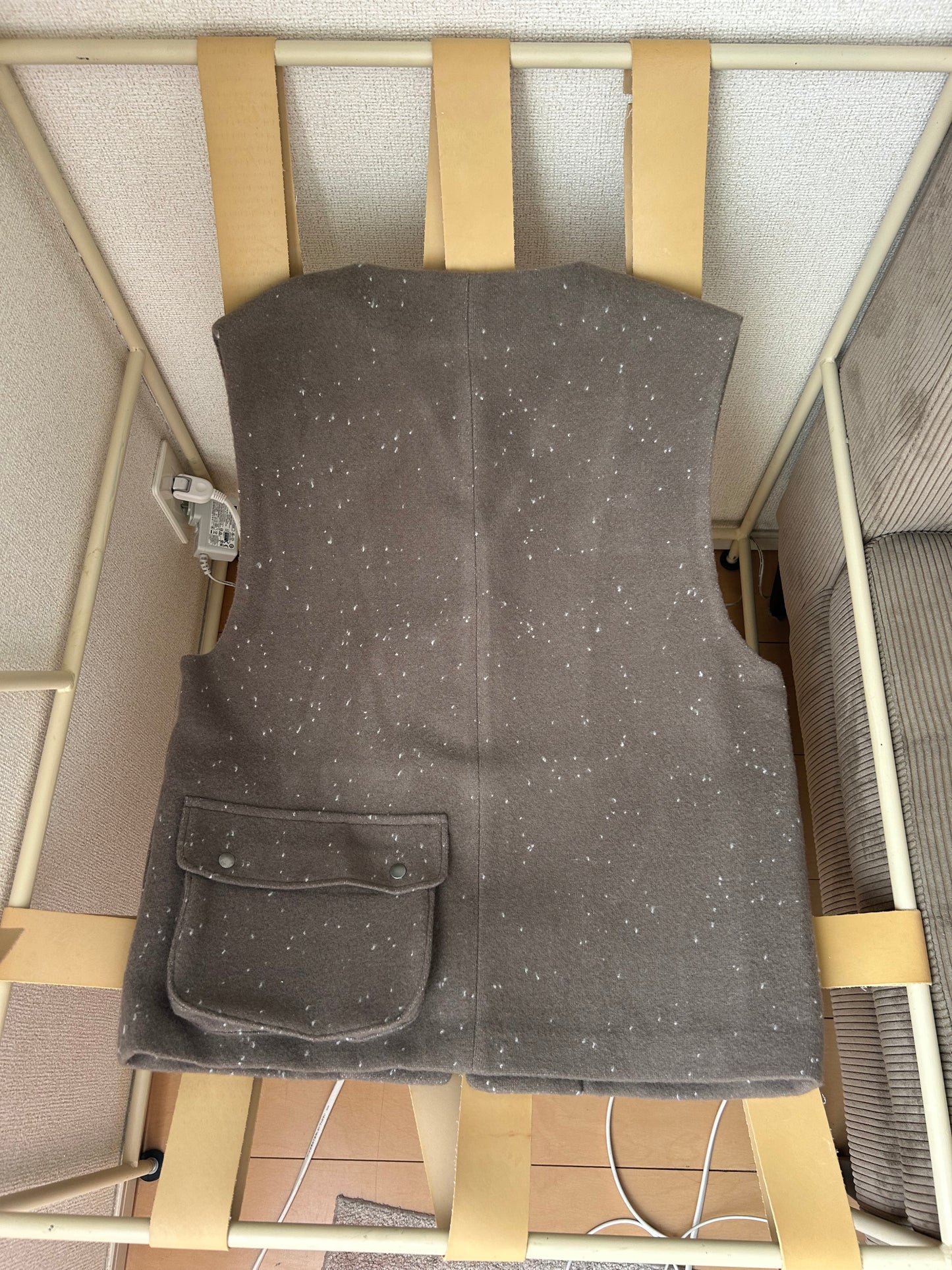 Roulette Vest -Khaki Gray-