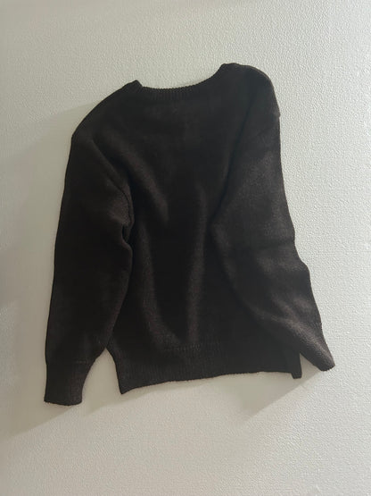 Award Sweater -Brown-